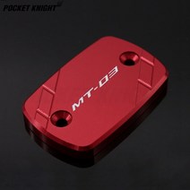 투어러 바이크 호환 오일 펌프 커버 프론트 브레이크 실린더, 10.Red MT03