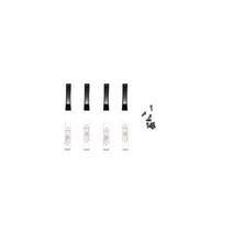 RC카 Trax trx4 bronco trx6 g63 rc4wd yikong axial scx10 iii 1:10 rc 자동차 금속 도어 핸들, 블랙 4pcs