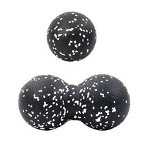 토구 트라택 트라텍 볼란스 마사지 볼 공 EPP 땅콩 바디 근막 이완 요가, 2PCS 화이트, 2개