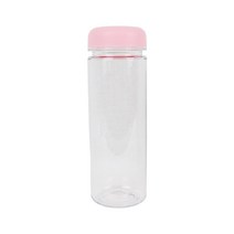 플러스샵 심플 휴대용 보틀 6색상 플라스틱 물병 1개입 500ml, 분홍(1개)