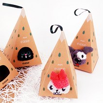 달자샵 10+10 특별한 선물 답례품 선물 포장 다용도 삼각뿔 미니 케이스 상자, 10Pcs+10Pcs, 꼬깔선물케이스