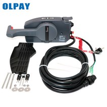 선외기 원격 제어 상자 Assy 703-48203-15 야마하 보트 엔진 7 핀 푸시 열기, [01] Black, 01 Black