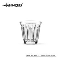 데미타세 데미타세잔 도피오잔 싱글찻잔 호텔커피잔 MHW-3BOMBER 진공 전기 커피 컵 90ml 라떼 에스프레소, 04 1pcs Clear_01 90ml