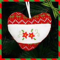 유치원 트리 장식품 레드 하트꽃 5개 카페트리장식