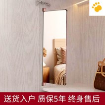 전신거울 가정용 옷장설치 미러 슬라이드 접이식 착용, 기타, 아니, 로즈골드 30*90cm 양문 전용