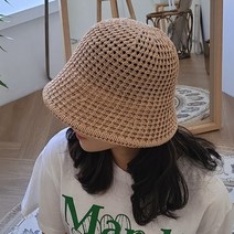 쿨썸머 벙거지 버킷햇 여자 보넷 여름 니트 모자 데일리