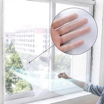 모기장 창문 촘촘망 방충망 붙이는 폴리 반영구, 화이트