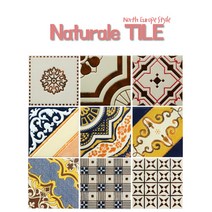 중앙데코 95x95 북유럽 핸드메이드 타일 (벽 바닥타일), 02-02나투랄리 10장묶음(랜덤발송), 1개