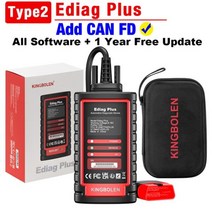 자동차 바이크 오토바이 부품 KINGBOLEN-Ediag plus CANFD 프로토콜 시스템 전체 소프트웨어 1 년 15 재설정 서비스 ECU 코딩 OBD2 진단 도구, [01] Ediag Plus