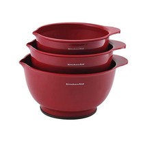 키친에이드 클래식 믹싱볼 3개 세트 엠파이어 레드, Empire Red_Set of 3 | Bowls