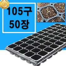 육묘트레이 105구 50장 모종 육묘 포트 트레이 화분, 육묘트레이 50구 50장