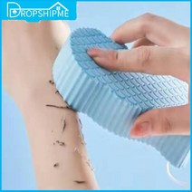 욕실바닥청소 실리콘솔 Dropshipping-샤워 백 스크러버 바디 스크럽 각질 제거 실리콘 재사용 가능한 빨판 벽 매트 목욕 마사지 도구 욕실 액세서리, [03] blue Sponge