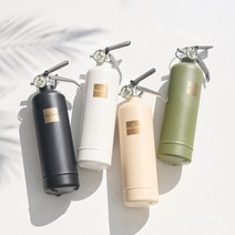 더스퀘어 차량용 디자인 분말 ABC 소화기 무광 1kg, 무광 베이지, 무광 베이지