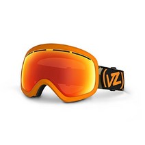 VonZipper 본지퍼 남녀 공용 스카이랩 스노우 스포츠 고글 - 진동 프레임 로커스트 크롬 렌즈, 블라스트 오렌지
