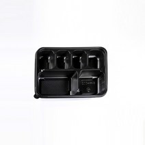 6칸 도시락용기 200개 BOX 뚜껑포함 일회용도시락 DW-002