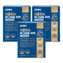 GNM자연의품격 어골칼슘 마그네슘 아연 비타민D 폴리감마글루탐산 / 뼈건강, 180정, 1000mg