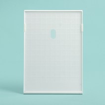 데이리빙 L자 세로 가격표 메뉴판 아크릴 쇼케이스 A4 화이트 가격표 아크릴케이스