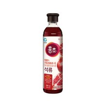 자연발효초 청정원 홍초 석류 900ml, 1