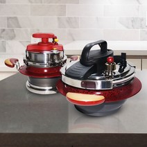 신성석기 드림스톤 인덕션 원터치 압력솥 0.8L 1.6L, 레드