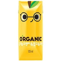 오가닉 오렌지 & 망고 & 호박 주스, 125ml, 4개