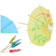 위월천 우산모양 과일 칵테일 꽂이 예쁜과일꽂이 칵테일픽 장식꽂이