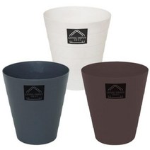 아트박스/에이치플러스몰 W65C320 라인 오픈 휴지통 10L, 화이트