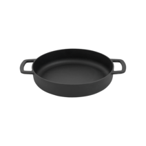 COMBEKK 콤벡 수셰프 더블핸들 주물프라이팬, 블랙x1, 24cm