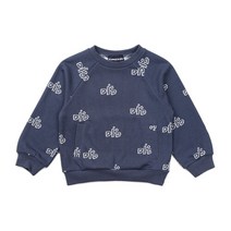 [리틀그라운드](PU)데님인더박스-뽀글로고맨투맨 73A11-334-02