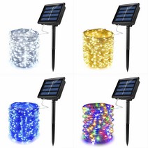 이지와이드 태양광 LED 100구 200구 300구 와이어 전구, 컬러믹스