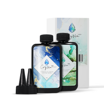[Crysin UV] 크리진 UV ECO & ECO LIGHT 레진 DUO PACK 200g 고투명 중점도 & 저점도 레진공예, 크리진 UV ECO 중점도 100g + 저점도 100g