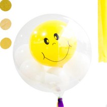 PVC 투명풍선 45cm 1p 칠순 파티룸 꽃선물 환갑 돈다발 생일 백일 장식 꽃