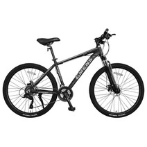 [지멘스 자전거] 시마노EN 알루미늄프레임 MTB 자전거 원터치변속21단 기계식디스크, 170cm, 시마노 EN 무광블랙/그레이_완전조립 출고