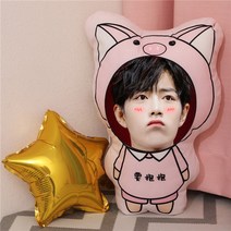 샤오잔 굿즈 캐릭터 쿠션 베게 스타 응원 선물 17종, 2, 30cm(단면)