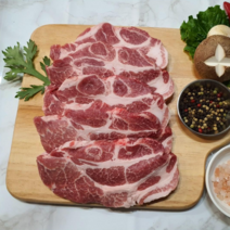 한돈 돼지 목살 (냉장) 1kg 통목살 스테이크 에어프라이어, 구이용