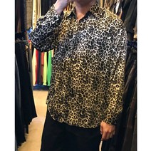 레어코드 리얼 레오파드 남녀공용 호피 셔츠 스트릿 프린트 남방