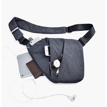 남성용 미니 크로스백 슬링백 메신저백 핸드폰가방 넉넉한 수납공간 힙색