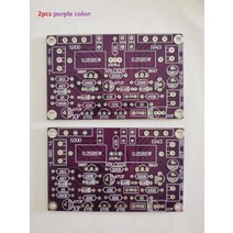 보드 2SC5200 2SA1943 HIFI 2 개 100W 단일 채널 PCB 앰프 빈 DIY 완벽한, [02] Purple color, 02 Purple color