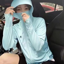 제이제이헤라 슬림핏 햇빛차단 하이넥 여성 바람막이 후드집업 B-07