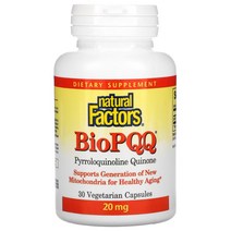 내츄럴 팩터스 바이오피큐큐 BioPQQ 20mg 30캡슐