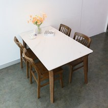 참갤러리 밀레 세라믹 4인용 식탁세트 의자형 방문설치, 혼합색상