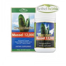 Bethel Health Greenshell Mussel 12 000 베델헬스 뉴질랜드 초록입홍합 12 000mg 180캡슐
