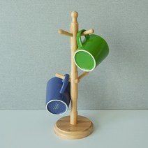 쿡차미 원목 머그컵 걸이, 1개