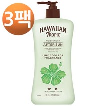 Hawaiian Tropic 애프터 선 모이스처라이저 라임 쿨라더 16.0fl oz, 3팩