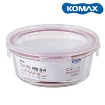 내열용기 냉동밥 보관 밀폐유리용기 원형 950ML 오븐유리용기