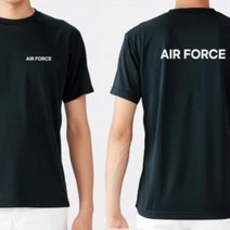 AIR FORCE 커스텀 화이트 라운드 쿨 반팔티셔츠 길단 유니폼 유니폼제작 커스텀티셔츠 티셔츠제작 굿즈 굿즈제작 주문제작