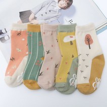 (베스트) 유아 어린이 초등 주니어 3호 미끄럼방지 양말 트리나 5족세트