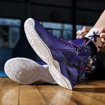 CJSPORX 남성용 여성용 농구화 통기성 미끄럼 방지 아웃도어 패션 스니커즈.. 정품보장