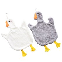 에이치 스토리 거위모양 초강력 흡수 타올 2장세트, 1세트(화이트+그레이)