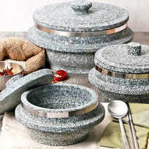 국산 곱돌 돌솥 뚝배기 냄비 밥 가마솥 미니 가정용 비빔밥 돌 그릇, 13-돌솥 비빔밥그릇 18cm ST