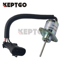 발전기부품 6691498 12V 차단 정지 솔레노이드 밥캣 S150 S205 1G92560011 31143301406, 한개옵션0